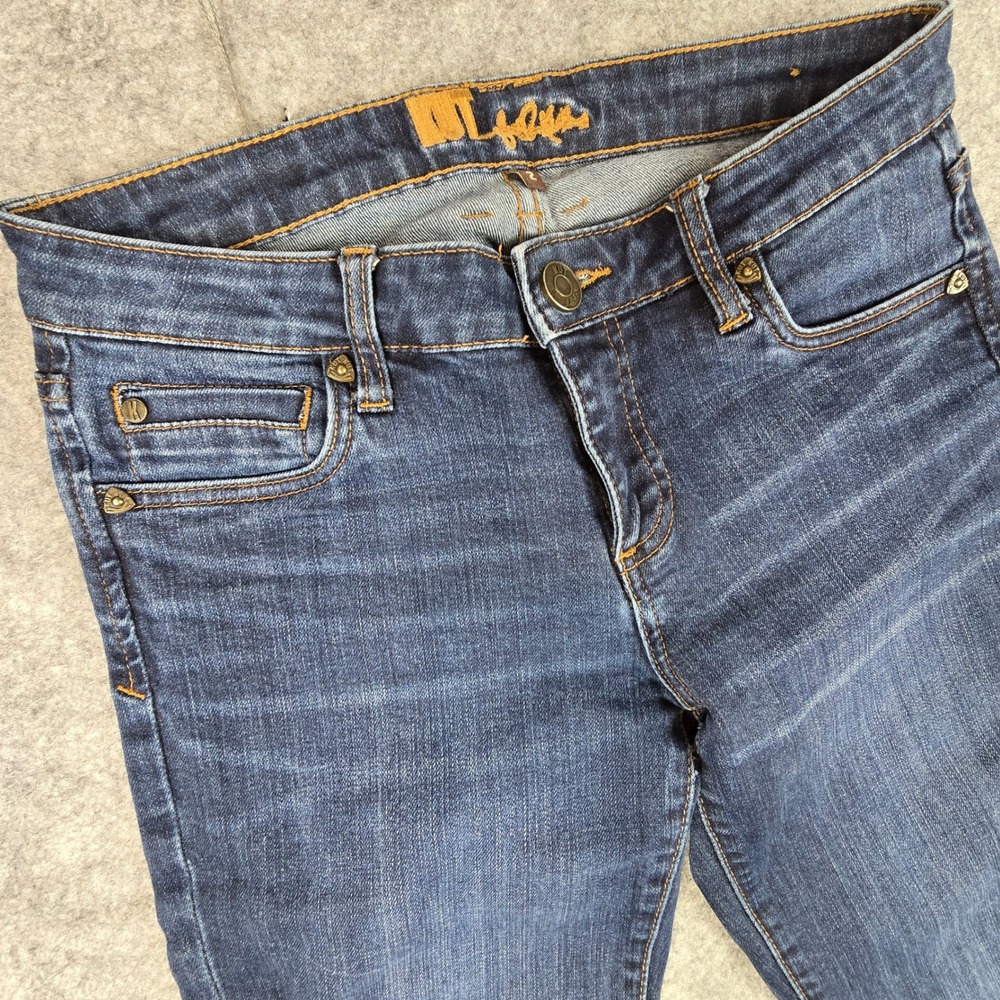 Kut from the Kloth Mia Toothpick Skinny Jeans Dark Wash Blue Size 2 KP271MA6R